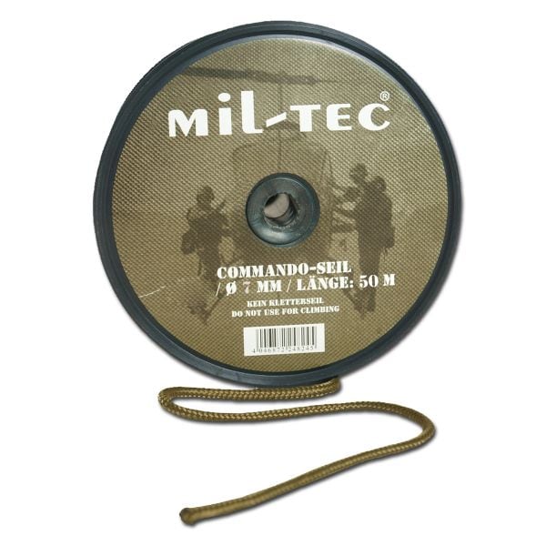 Commando Rope 7 mm, 50 m Roll coyote
