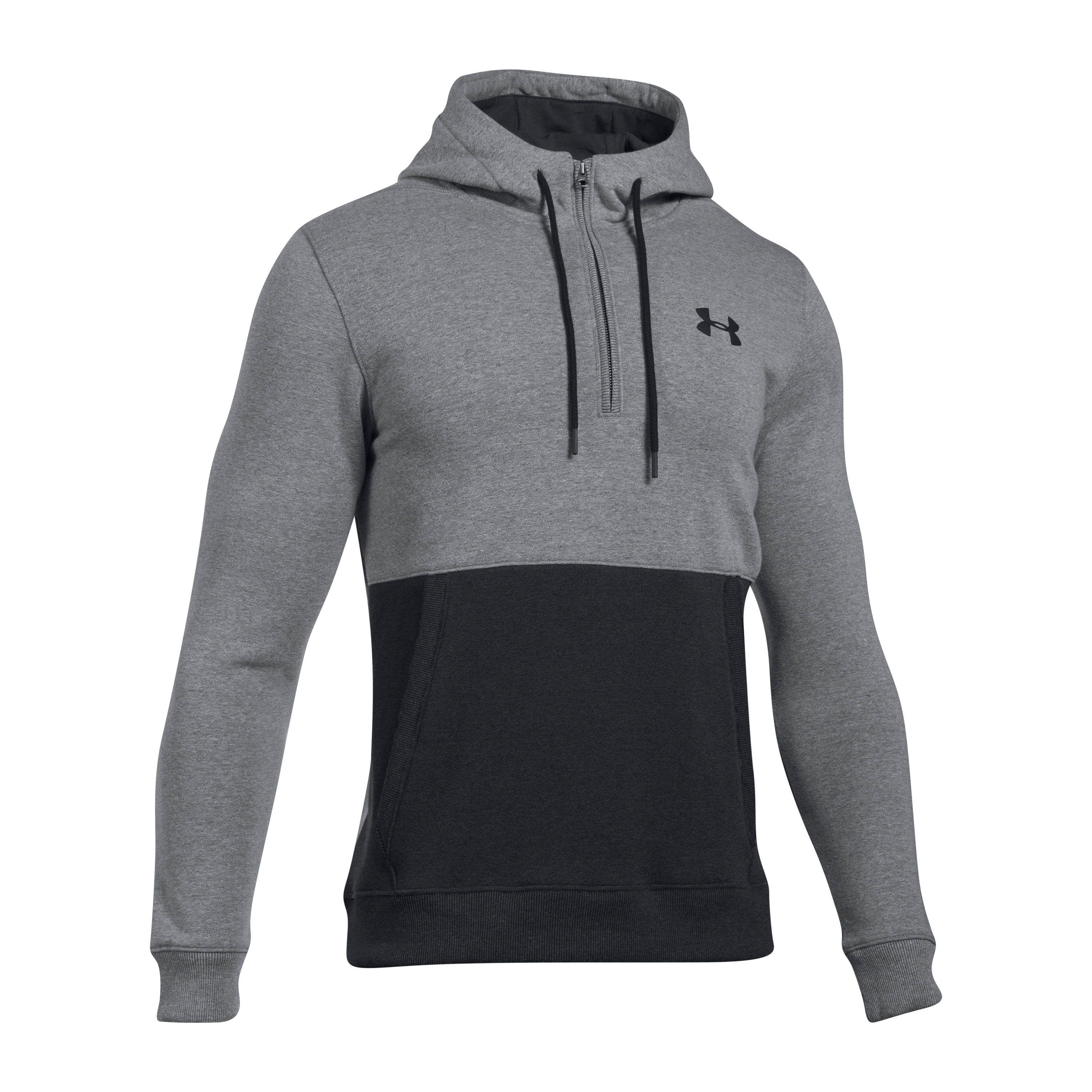Purchase the Under Armour Hoodie Threadborne 1/2 Zip gray by ASM