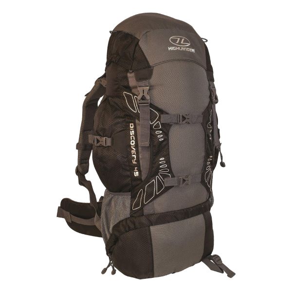Highlander Backpack Discovery 65L black/gray