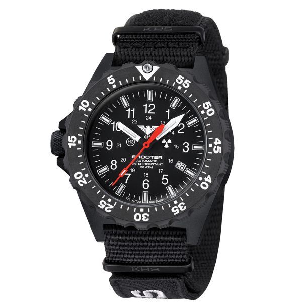 KHS Watch Shooter MKII Automatic Field Natoband XTAC black
