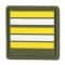 Rank Insignia French Lieutenant Colonel olive/yellow