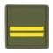 Rank Insignia French Lieutenant olive/yellow