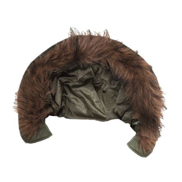 Fur Hood for Wet Weather Jacket olive