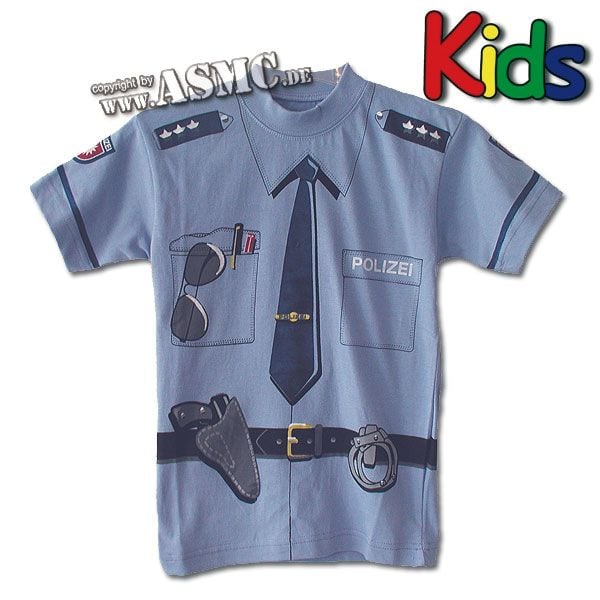 Kids T-Shirt Polizei blue