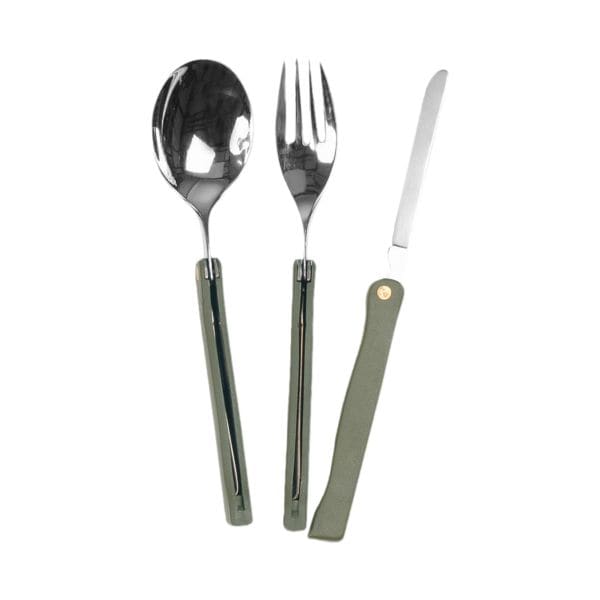 OutdoorGear 4pc Stainless Steel Camping Cultery Set