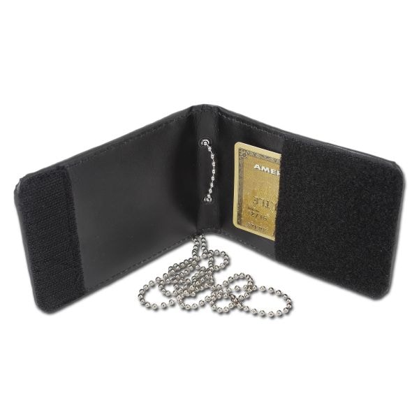 Rothco Leather ID Card Holder with Neck Chain