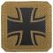 LaserPatch Laser Cut IR Patch Iron Cross coyote