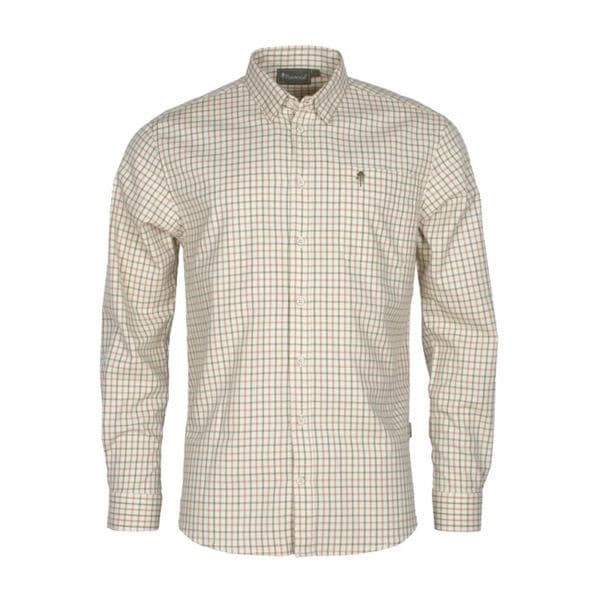 Pinewood Long-Sleeved Shirt Nydala Grouse offwhite green