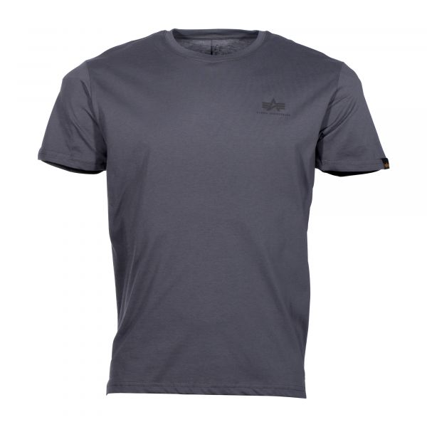 Alpha Industries T-Shirt Basic Small Logo gray/black