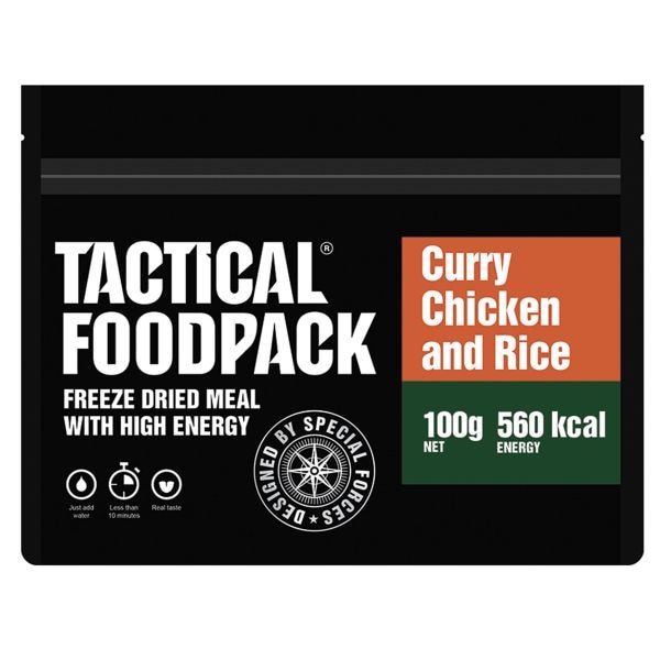 Tactical Foodpack Freeze Dried Meal Curry Chicken and Rice