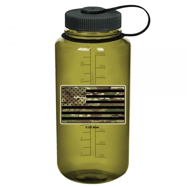 7.62 Design Water Bottle Nalgene 501 Camo Flag 950 ml olive
