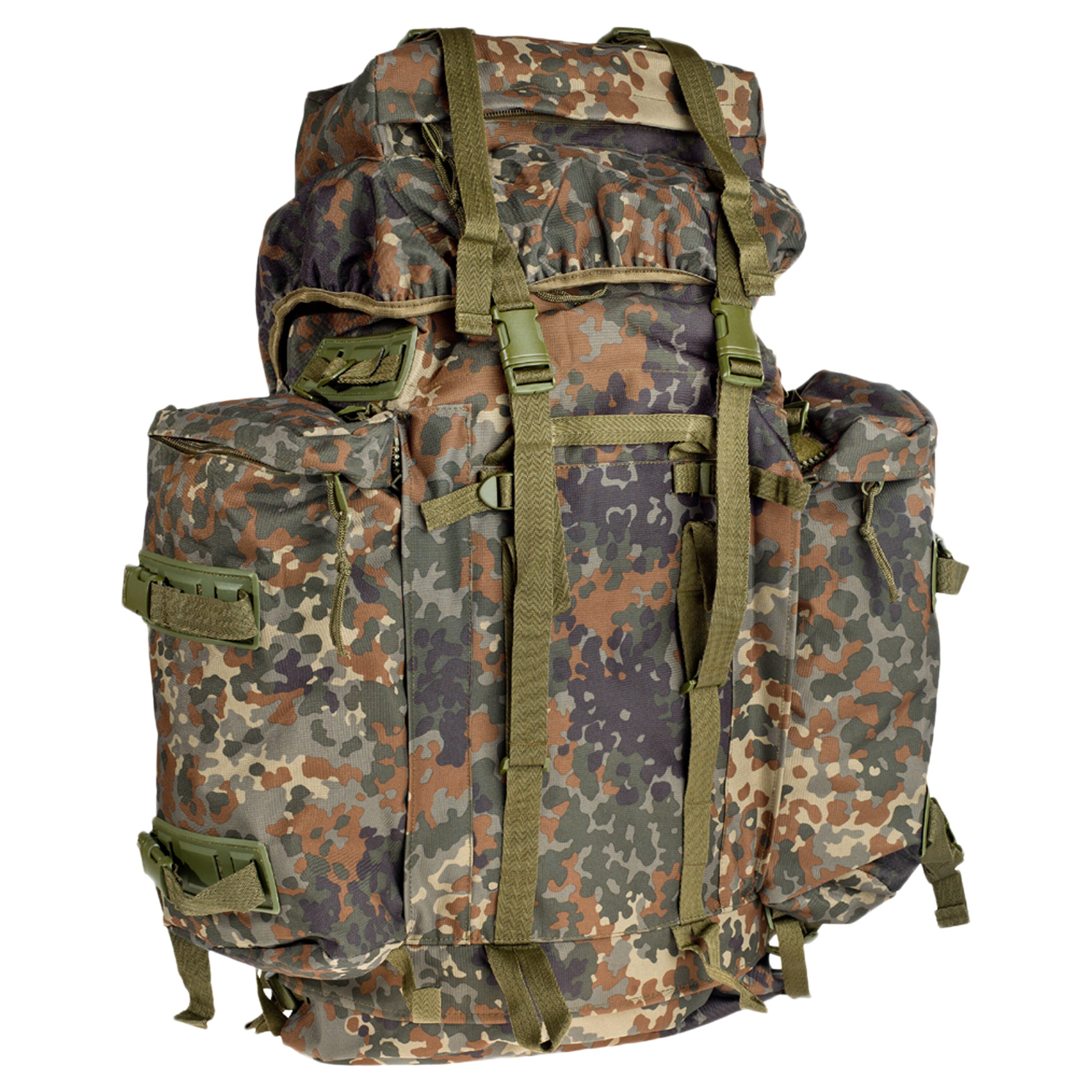 US Army Assault Pack Rucksack BW Bundeswehr Flecktarn 50l Kampftasche Packtasche 