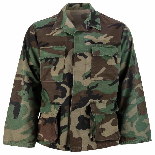 Used US BDU Field Blouse woodland