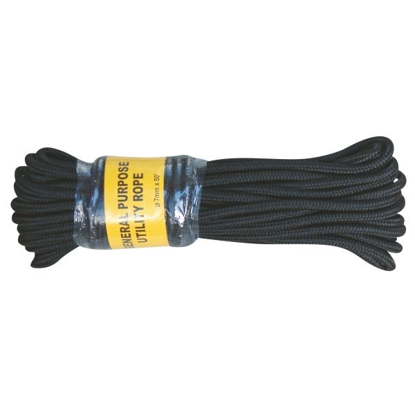 Commando rope black 7 mm