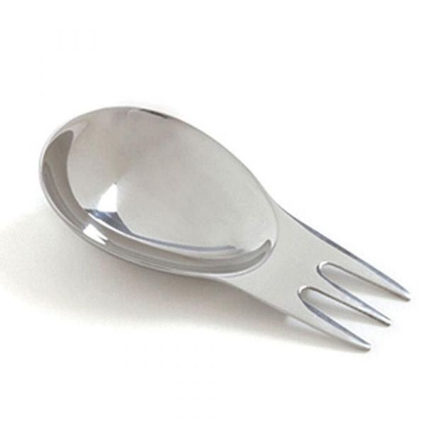 EcoLunchbox Spork Stainless Steel silver color