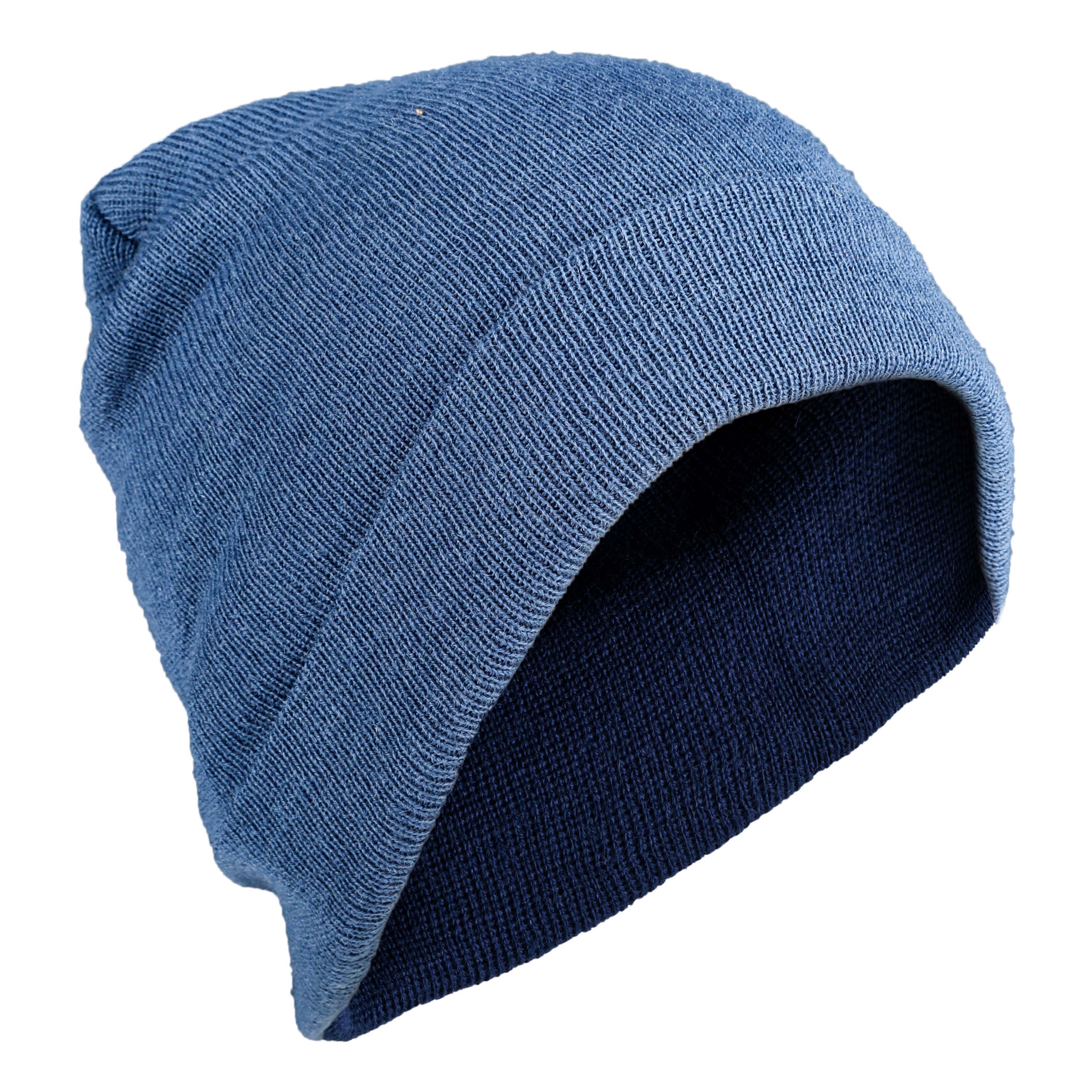 Knitted Wool Cap royal blue
