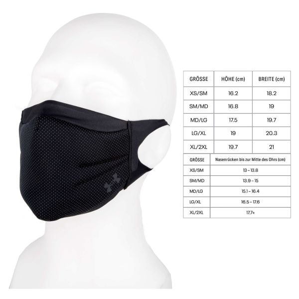 Under Armour Mouth Nose SportsMask Corporate black/coal