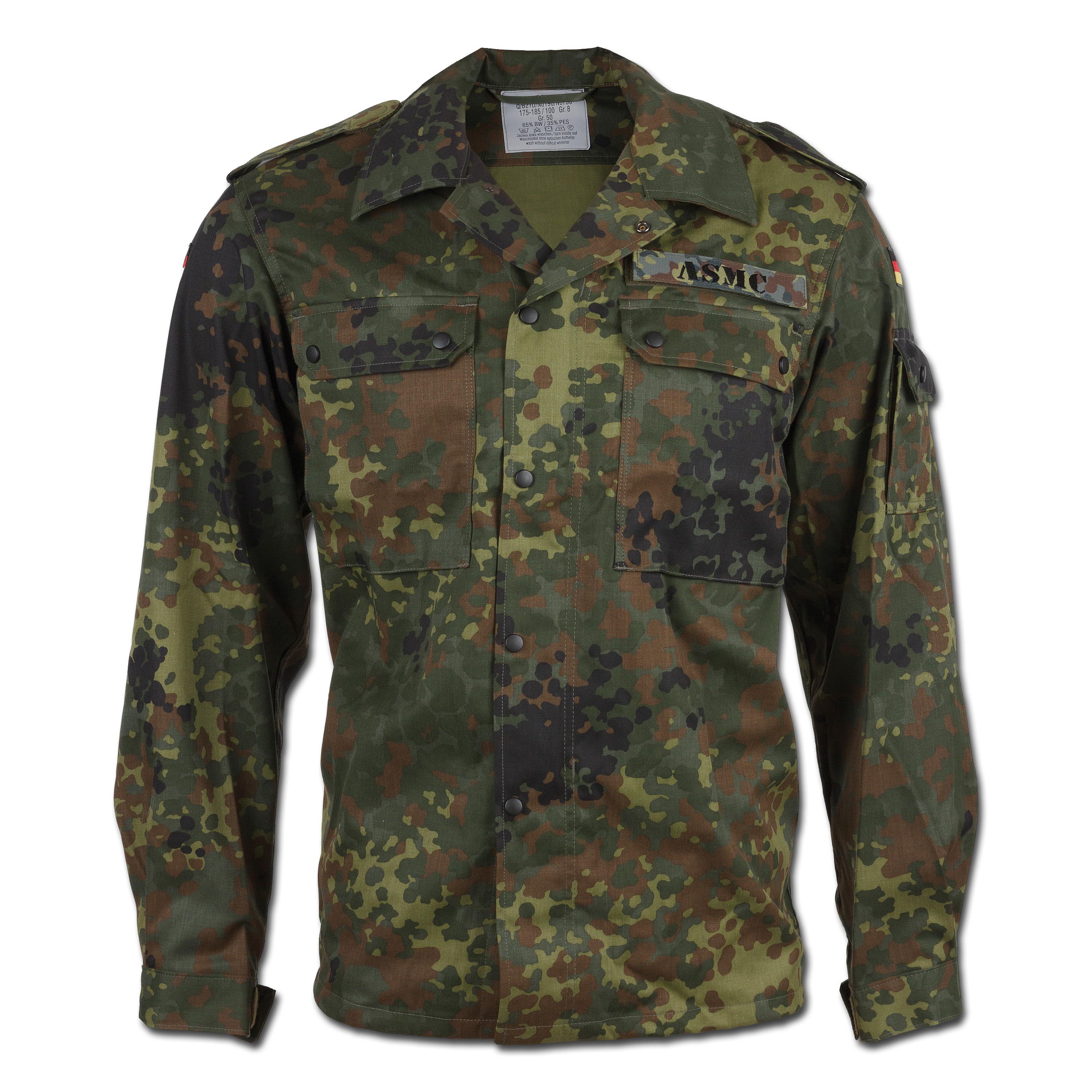 Cotton Camouflage Top GERMAN Army Flecktarn Camo Pattern T-Shirt ALL SIZES 