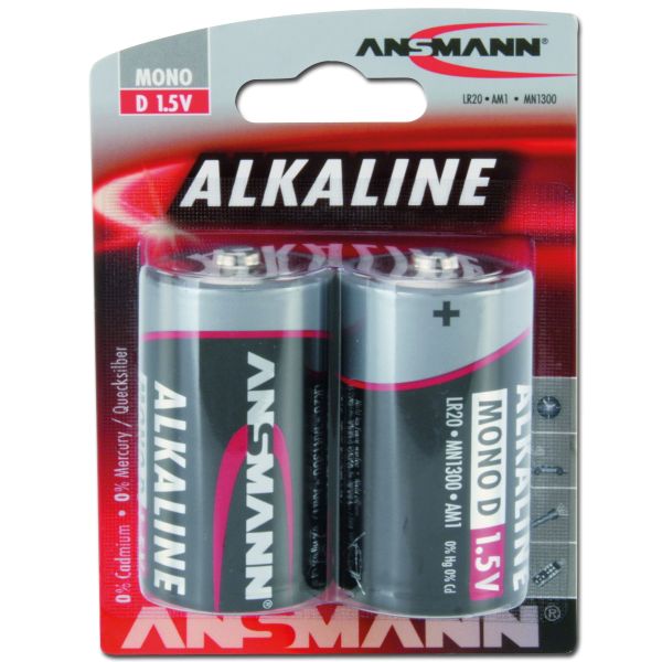 Battery Ansmann Mono D Red-Line 2-Pack