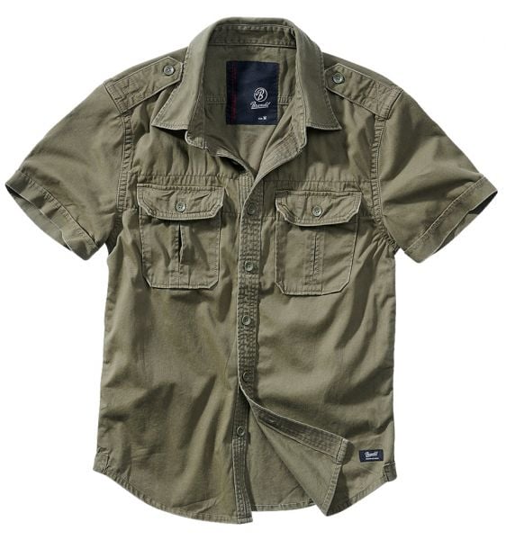 Purchase the Brandit Vintage Short Sleeve Shirt olive by ASMC