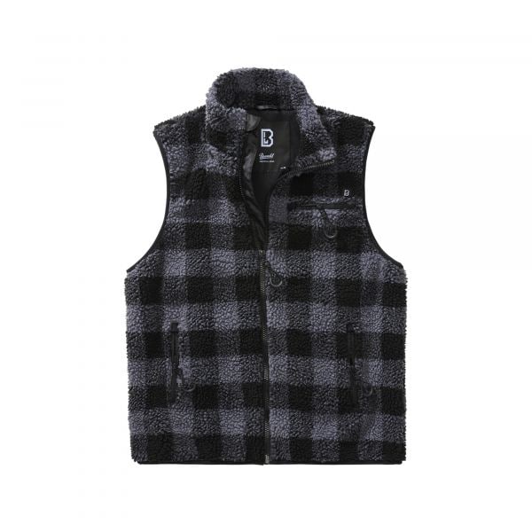 Brandit Men's Teddy Fleece Vest black/gray