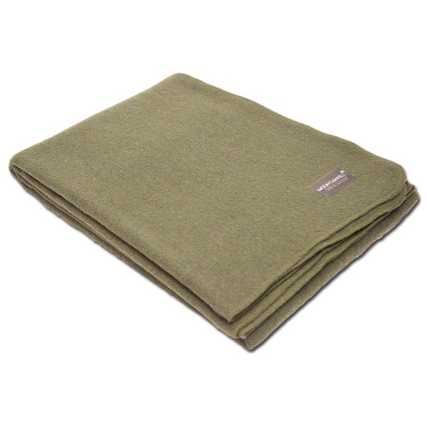 Wool Blanket 150 x 225 cm olive