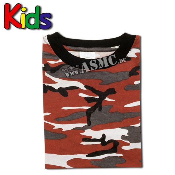 T-Shirt Kids red-camo