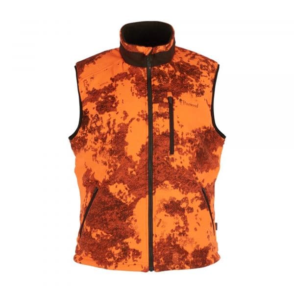Pinewood Vest Smaland Camou mid green terracotta