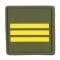 Rank Insignia French Capitaine olive/yellow