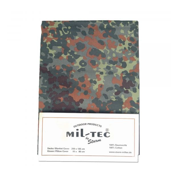 Mil-Tec Bed Cover and Pillow Case flecktarn