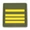 Rank Insignia French Commandant olive/yellow