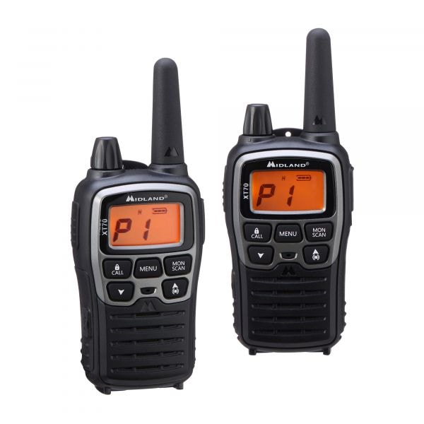 Two-Way Radio Midland XT70 Pair PMR + LPD Blister Pack