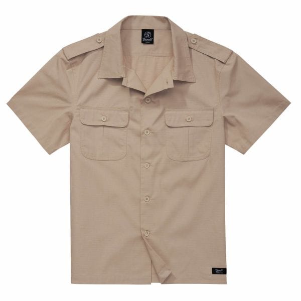 Brandit Shirt US Ripstop Short Sleeve camel