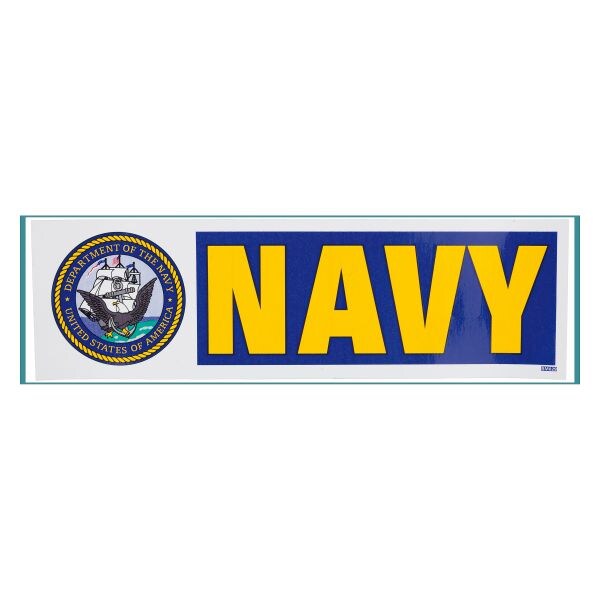 Bumper Sticker Navy