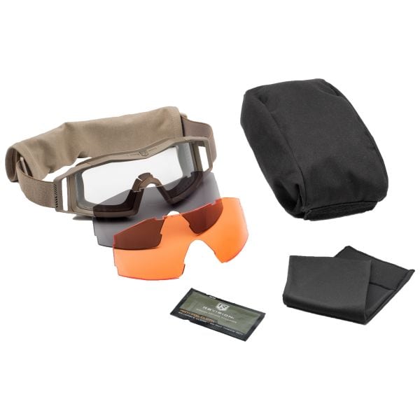 Revision Goggles Wolfspider Deluxe tan/orange lens