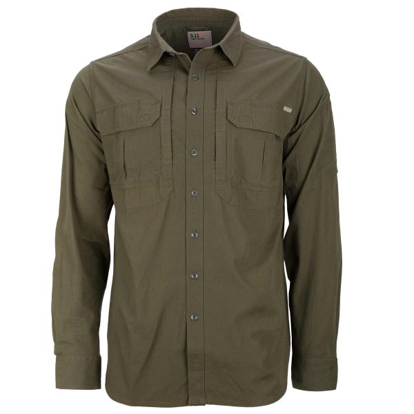5.11 Expedition Long Sleeve Shirt stone wash moss