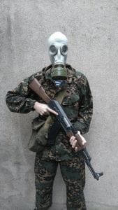 Masque à gaz Russe M41 gris