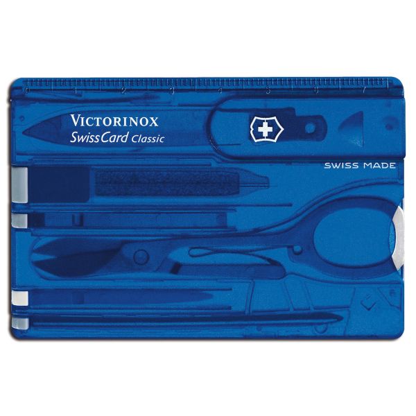 Victorinox Multitool Swiss Card blue