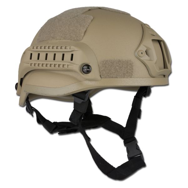 Combat Helmet MICH 2002 NVG Mount+Siderail khaki