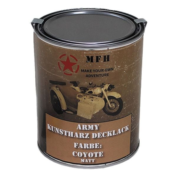 MFH Paint Can Army Lack 1 liter matt coyote