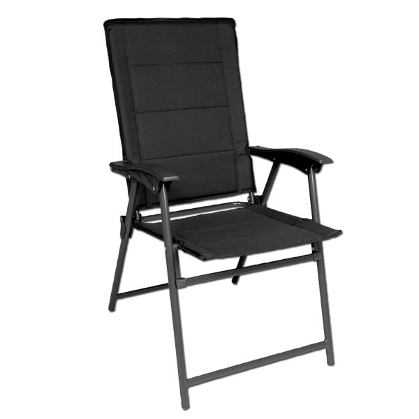 Army Folding Chair with Armrest black