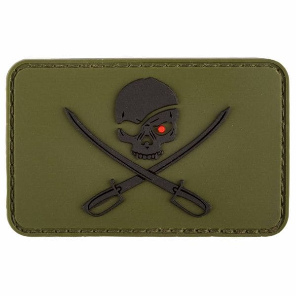 MFH 3D Patch Skull with Swords olive