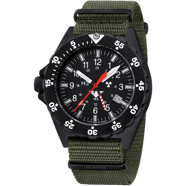 KHS Watch Shooter GMT Nato Band olive