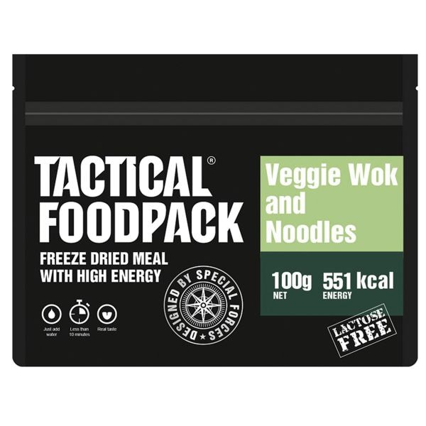 Tactical Foodpack Freeze Dried Meal Veggie Wok and Noodles