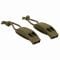 Mil-Tec Signal Whistle Tactical Molle 2-Pack olive