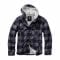 Brandit Lumberjacket Hooded black/gray