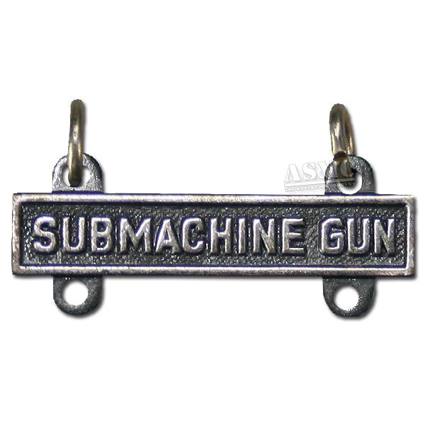 Insignia U.S. Qualification Bar Submachine Gun