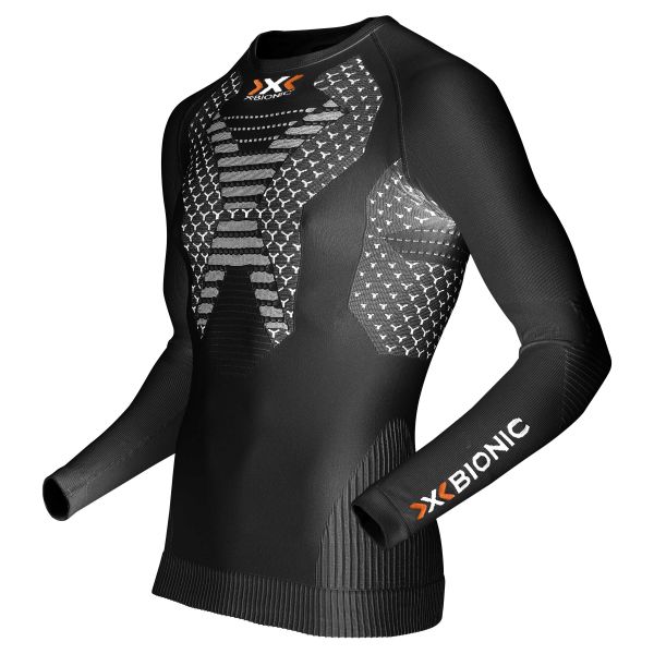 X-Bionic Long Arm Shirt Running Man Twyce black/white
