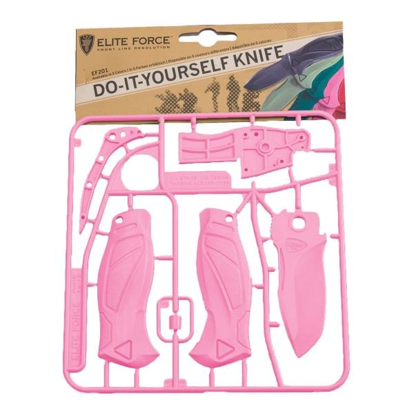 Folding Knife Model Kit Elite Force201 pink