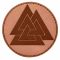 MD-Textil Leather Patch Valknut brown